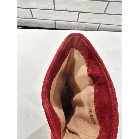 Splendid SHOES Phyllis Scrunchy Boots SPICE SUEDE PULL ON Size 10 - Picture 13 of 14